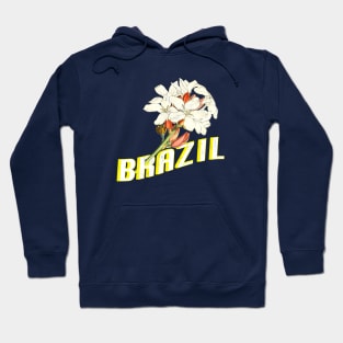 Brazil Minimalist Floral Design Hoodie